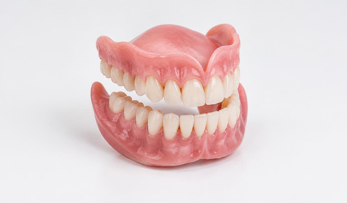 Clinical illustration of full dentures